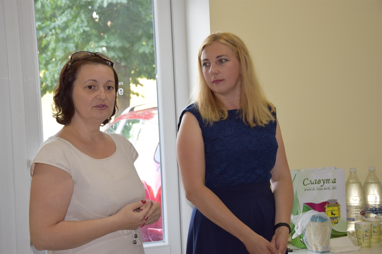 Під час відкриття Центру відновних практик. 