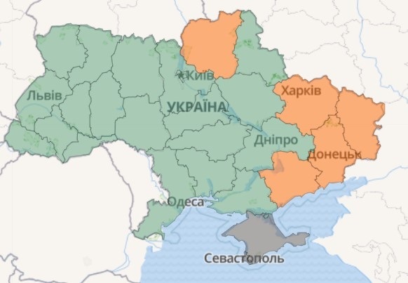 Онлайн-карта повітряних тривог в Україні – фото